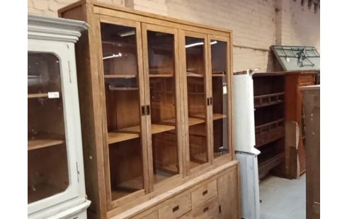 BUFFET 2 CORPS TECK PORTES VITREES