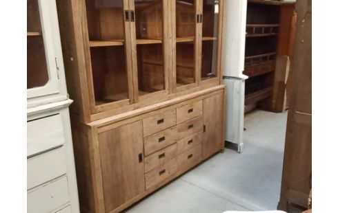 BUFFET 2 CORPS TECK PORTES VITREES