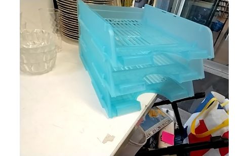 RANGEMENT PAPIER BLEU