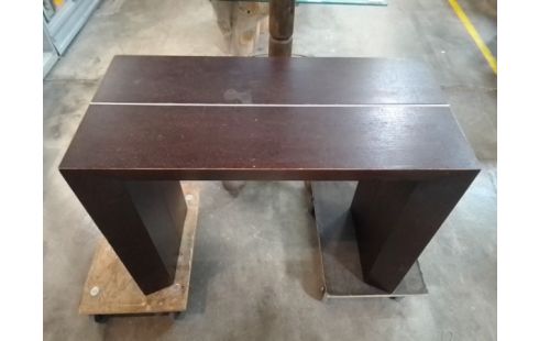 CONSOLE MODULABLE TABLE CHENE MASSIF 4 ALLONGES