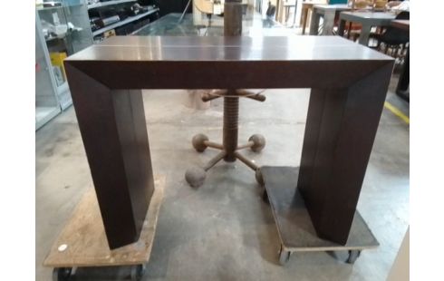 CONSOLE MODULABLE TABLE CHENE MASSIF 4 ALLONGES