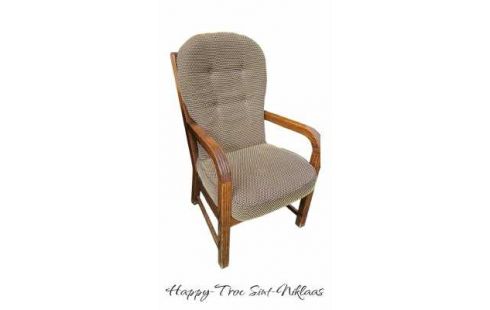 BUTACA. ROBLE TEJIDO PARDO BEIS