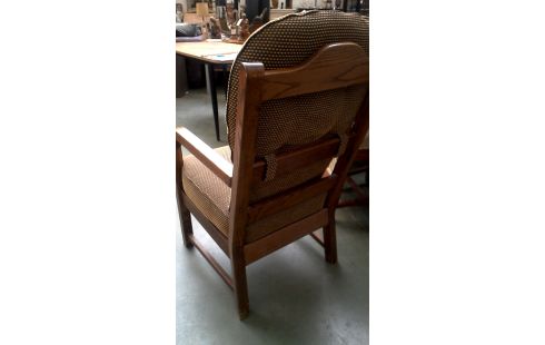 BUTACA. ROBLE TEJIDO PARDO BEIS