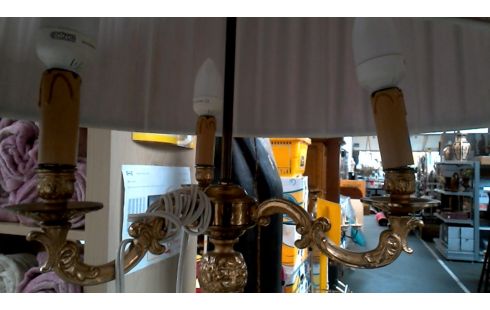 LAMPE A POSER CUIVRE ONYX PIED