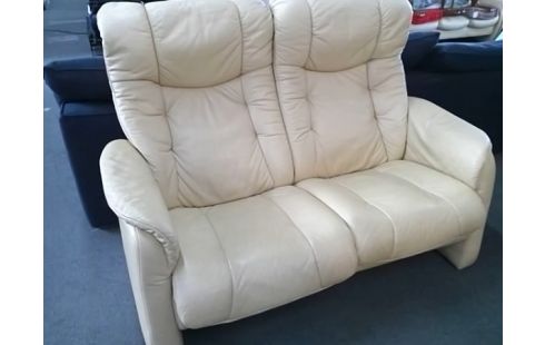 CANAPE 2P BEIGE HIMOLLA (QLQS TRACES D'USURES)