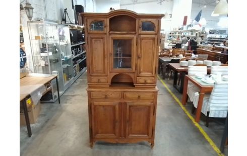 BAHUT 2 CORPS CAMPAGNARD SAPIN 4 TIROIRS 5 PORTES