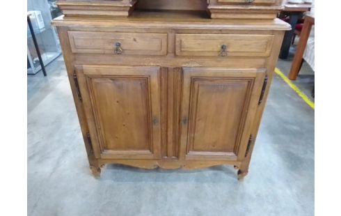 BAHUT 2 CORPS CAMPAGNARD SAPIN 4 TIROIRS 5 PORTES