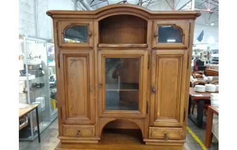 BAHUT 2 CORPS CAMPAGNARD SAPIN 4 TIROIRS 5 PORTES