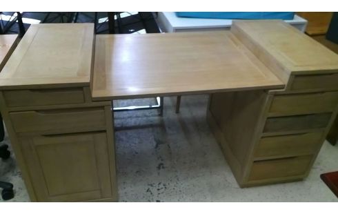 BUREAU DOUBLE FACE  CHENE CERUSE