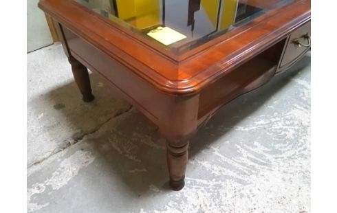 TABLE BASSE PLATEAU VERRE 1T