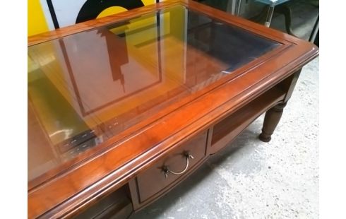 TABLE BASSE PLATEAU VERRE 1T