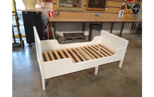 LIT ENFANT BOIS BLANC EXTENSIBLE