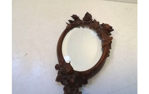 MIROIR A MAIN BOIS