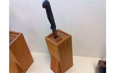 BLOC A COUTEAU BOIS AVEC 1 COUTEAU