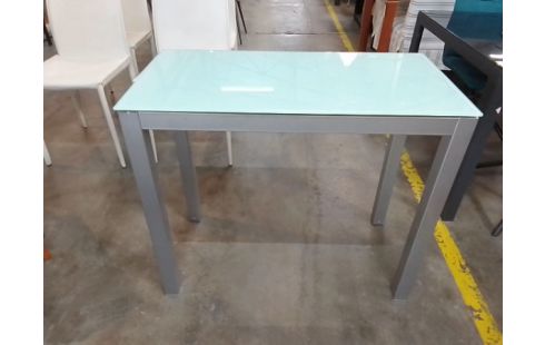 CONSOLE EXTENSIBLE VERRE MÉTAL