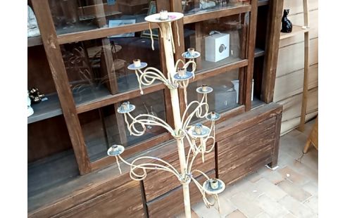 BOUGEOIR FER FORGE BEIGE