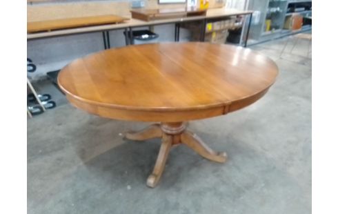 TABLE GUERIDON MERISIER + 2 ALLONGES