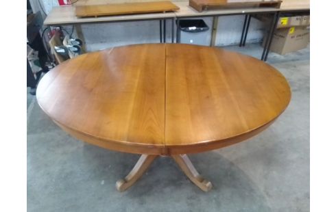 TABLE GUERIDON MERISIER + 2 ALLONGES