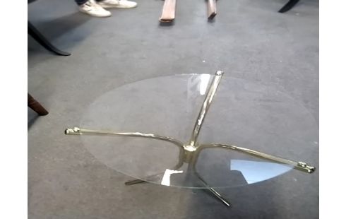 SELLETTE Pm verre pieds dores