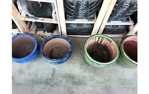 POT DE FLEUR DIVERS COLORIS