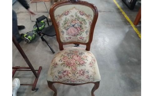 CHAISE BOIS TISSU SEULE