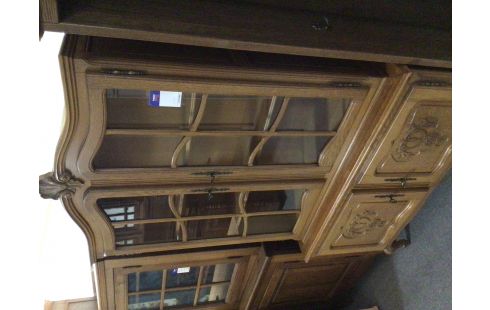 VITRINE ÉTAGÈRE STYLE LOUIS XV 4 PORTES