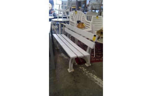 BANC DE JARDIN EN PVC  MOYEN MODELE
