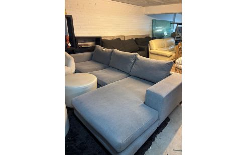 CANAPE D'ANGLE TISSU GRIS CLAIR