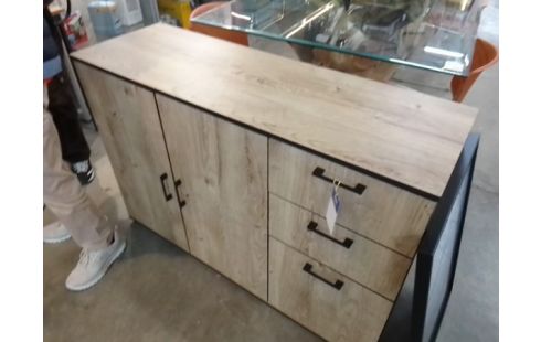 MEUBLE MODERNE 2 PORTES 3 TIROIRS