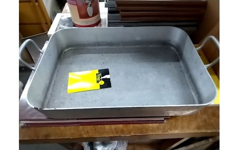 PLAT Alu four rect.2 anses