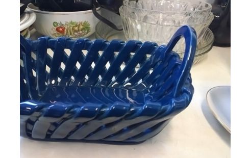 PANIER PORCELAINE BLEU