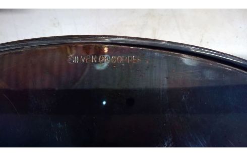 VERZILVERD DIENBLAD COPPE