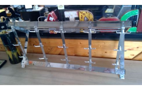 WANDKAPSTOK CHROME VINTAGE 15HAAKS