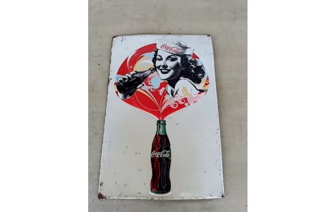 PLAQUE EMAILLEE COCA COLA