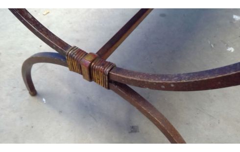 TABLE DE SALON FER FORGE