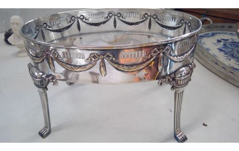 OBJETO DECORACIÓN PLATEADO