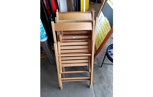 CHAISE PLIANTE BOIS