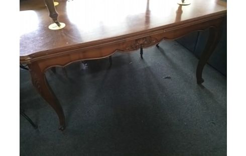 TABLE STYLE REGENCE 2 ALLONGES MERISIER