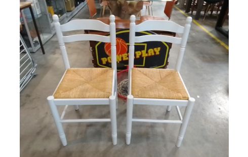 CHAISE BOIS PAILLEE L'UN