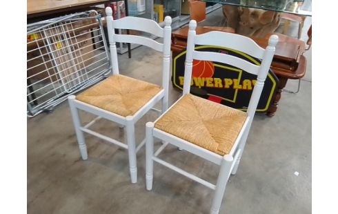 CHAISE BOIS PAILLEE L'UN