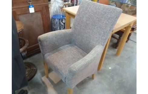 FAUTEUIL TISSU GRIS