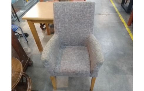 FAUTEUIL TISSU GRIS