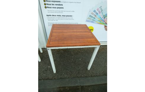 TABLE TUBE BOIS