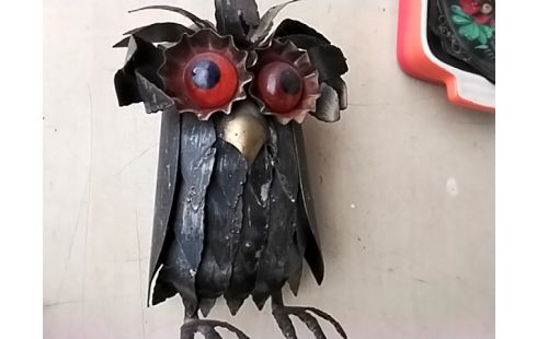 HIBOU CHOUETTE METAL