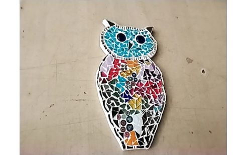 DECORATION MOSAÏQUE HIBOU
