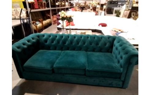 CANAPE CHESTERFIELD BLEU