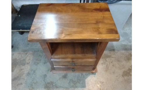 CHEVET BOIS 2 TIROIRS