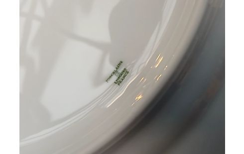 ASSIETTE BLANCHE BORD DORE LOT 6 PORCELAINE DE LIMOGES