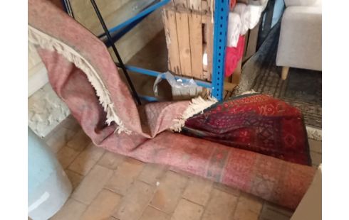 TAPIS VINTAGE TON BORDEAU