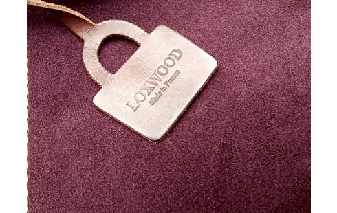 SAC BANDOULIERE cuir mauve loxwood